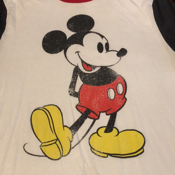 Disney Mickey Mouse Ringer T-shirt - XL - Picture 2 of 7